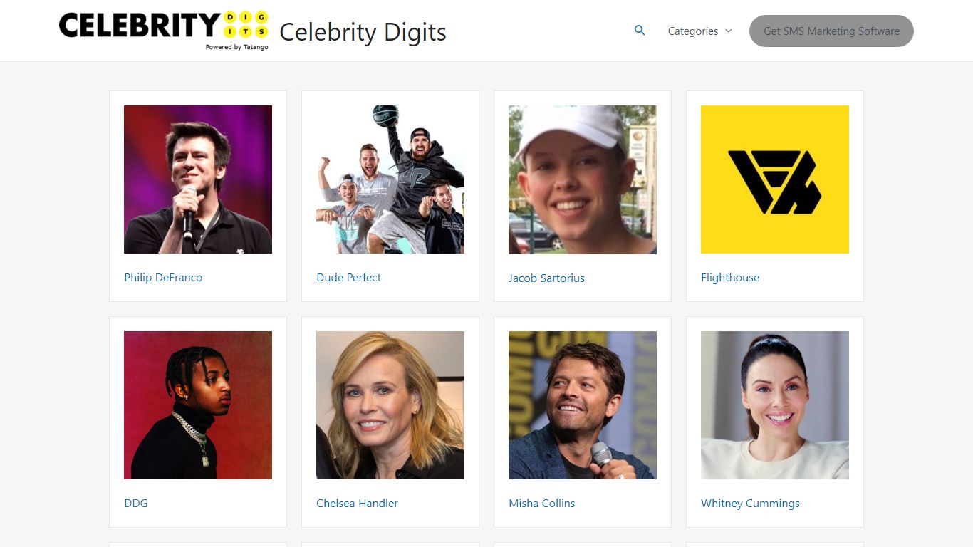 CelebrityDigits: Find Celebrity Mobile Phone Numbers